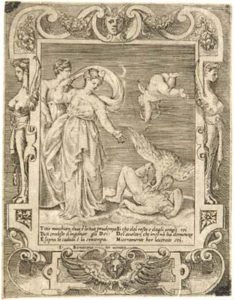 Un avvoltoio divora il fegato a Tizio (dalla serie: Amori sdegni e gelosie di Giunone)